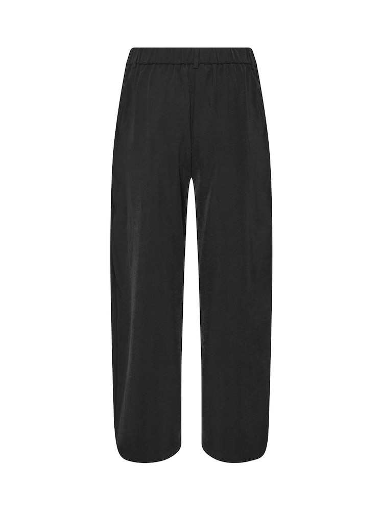 Schwarz - PixieGirl Petite Wickelhose mit weitem Bein und Falten - Bild 6 von 6 Schwarz - PixieGirl Petite Wickelhose mit weitem Bein und Falten - Bild 6 von 6