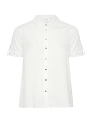 Yours Curve White Short Sleeve Relaxed Shirt - Image 5 of 6