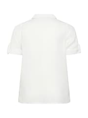 Yours Curve White Short Sleeve Relaxed Shirt - Image 6 of 6