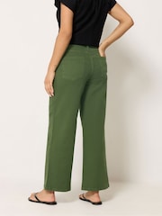 M&Co Green Petite Wide Leg Jeans - Image 3 of 5