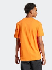 adidas Originals Orange Trefoil Essentials 100% Cotton T-Shirt - Image 2 of 6
