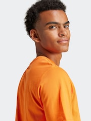 adidas Originals Orange Trefoil Essentials 100% Cotton T-Shirt - Image 5 of 6