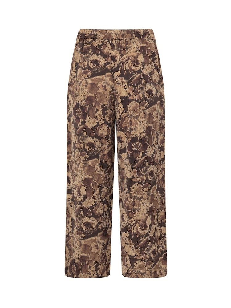 PixieGirl Petite Brown Wide Leg Trousers - Image 6 of 6