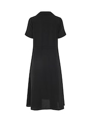 M&Co Black Petite Short Sleeve Utility Shirt Dress - Image 6 of 6