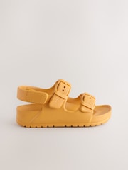 Yellow Double Buckle Ankle Strap EVA Sandals - Image 2 of 5