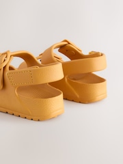 Yellow Double Buckle Ankle Strap EVA Sandals - Image 3 of 5