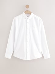 White 100% Cotton Long Sleeves Textured Shirt - Image 1 of 1