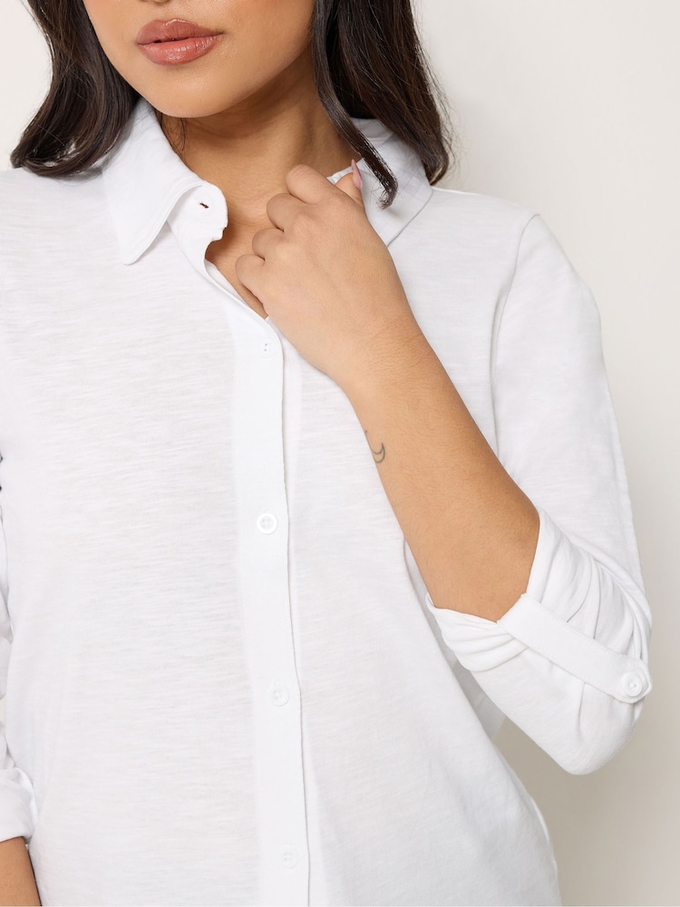 PixieGirl Petite White Button Cotton Shirt - Image 4 of 4 PixieGirl Petite White Button Cotton Shirt - Image 4 of 4