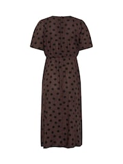 M&Co Prikkete Print Kortermet Kjole - Bilde 6 av 6