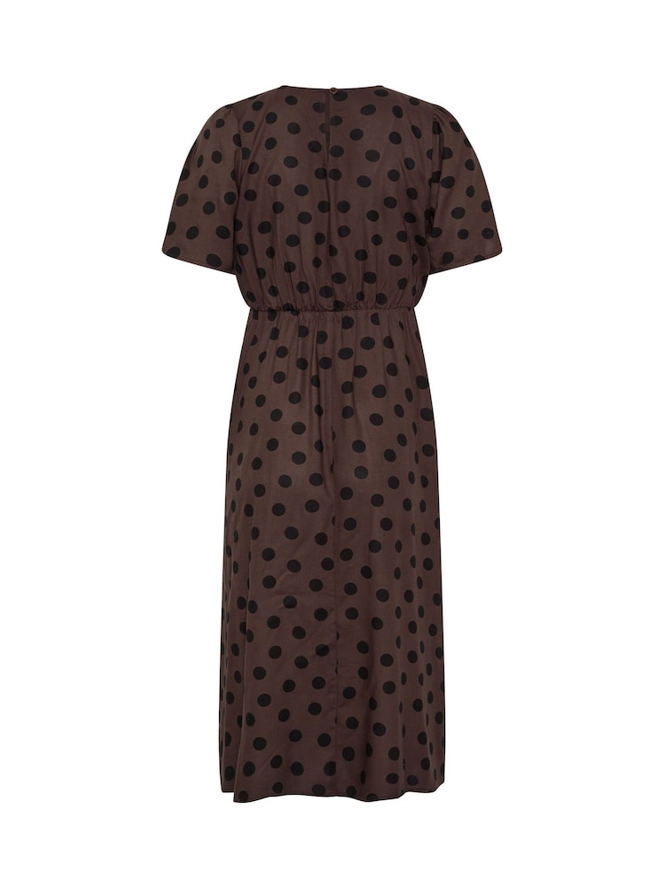 M&Co Prikkete Print Kortermet Kjole - Bilde 6 av 6