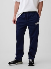 Gap Navy Logo Straight-Leg Joggers - Image 1 of 4