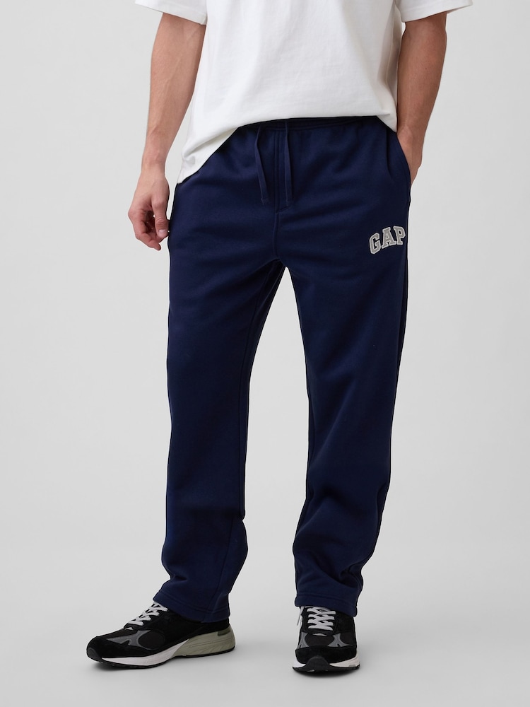 Gap Navy Logo Straight-Leg Joggers - Image 1 of 4