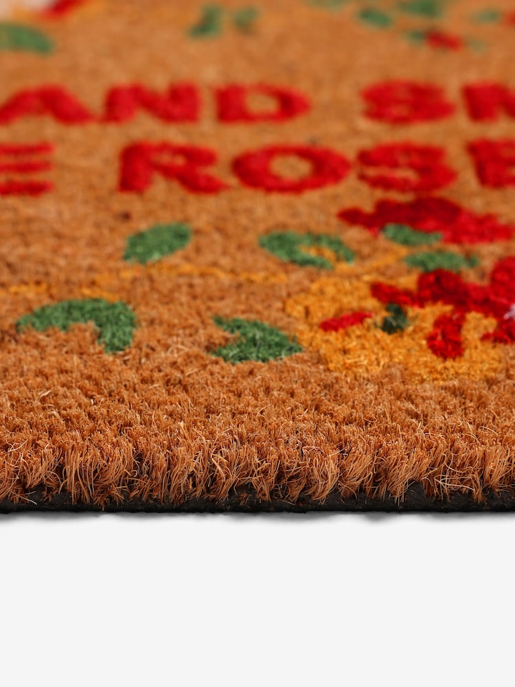 Cath Kidston Stop And Smell The Roses Slogan Doormat - Image 5 of 5