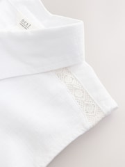 White Sleeveless Shirt With Linen - Image 8 of 8
