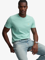 Superdry Green Logo Embroidered T-Shirt - Image 1 of 7