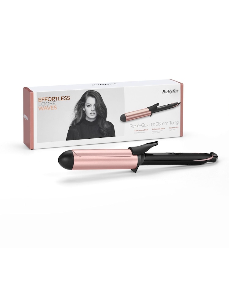 BaByliss Rose-Quartz 38mm Curling Tong - Image 2 of 5