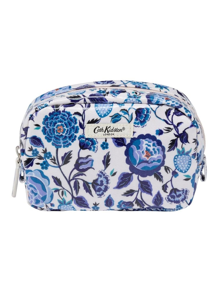 Cath Kidston Make Up Bag with Mirror Navy Carnation - Image 2 of 4