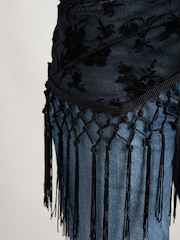 Aela Black Tassel Scarf - Image 3 of 6