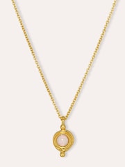 Ottoman Hands Gold October Birthstone Pendant Necklace - Image 3 of 4
