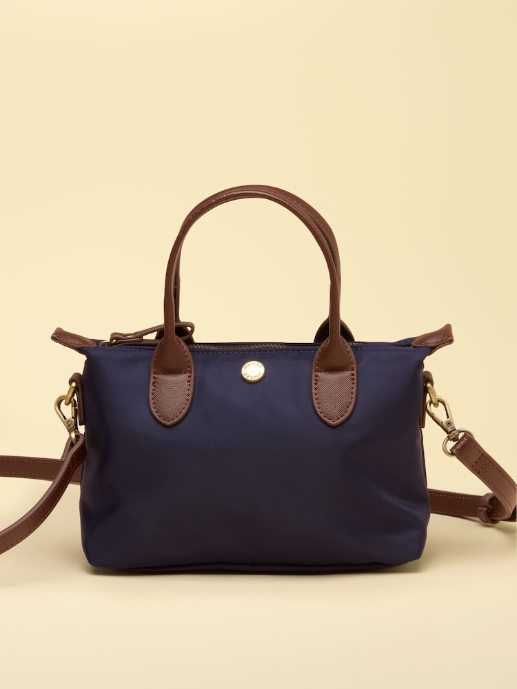 Joules Mini Navy Crossbody Handbag - Image 1 of 8 Joules Mini Navy Crossbody Handbag - Image 1 of 8