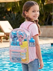 Character Pink Disney Lilo And Stitch Backpack Stitch & Angel - Image 6 of 12