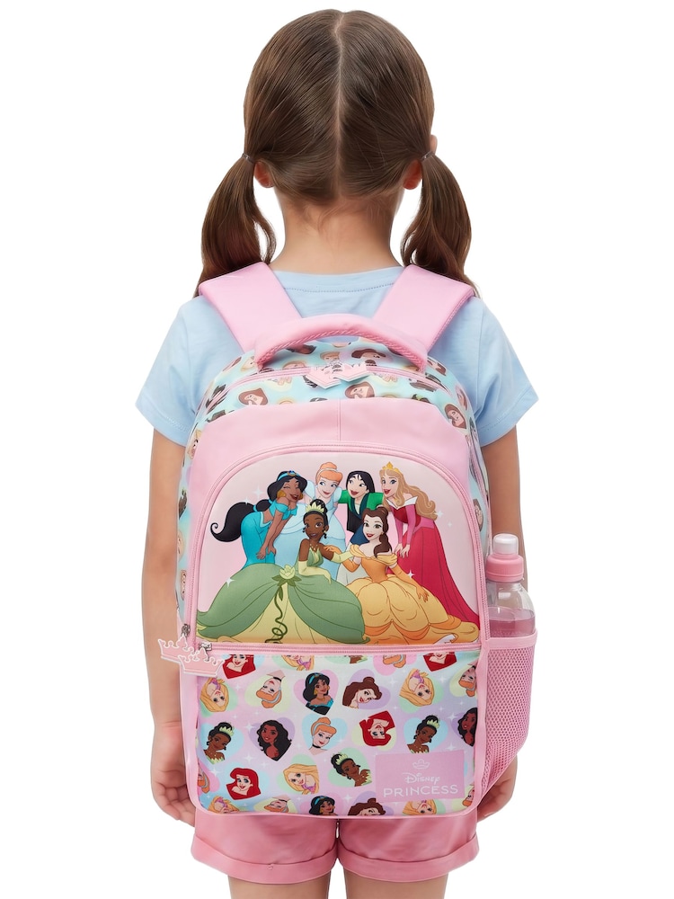 Character Pink Disney Princess Backpack Cinderella, Mulan, Belle - Image 2 of 8