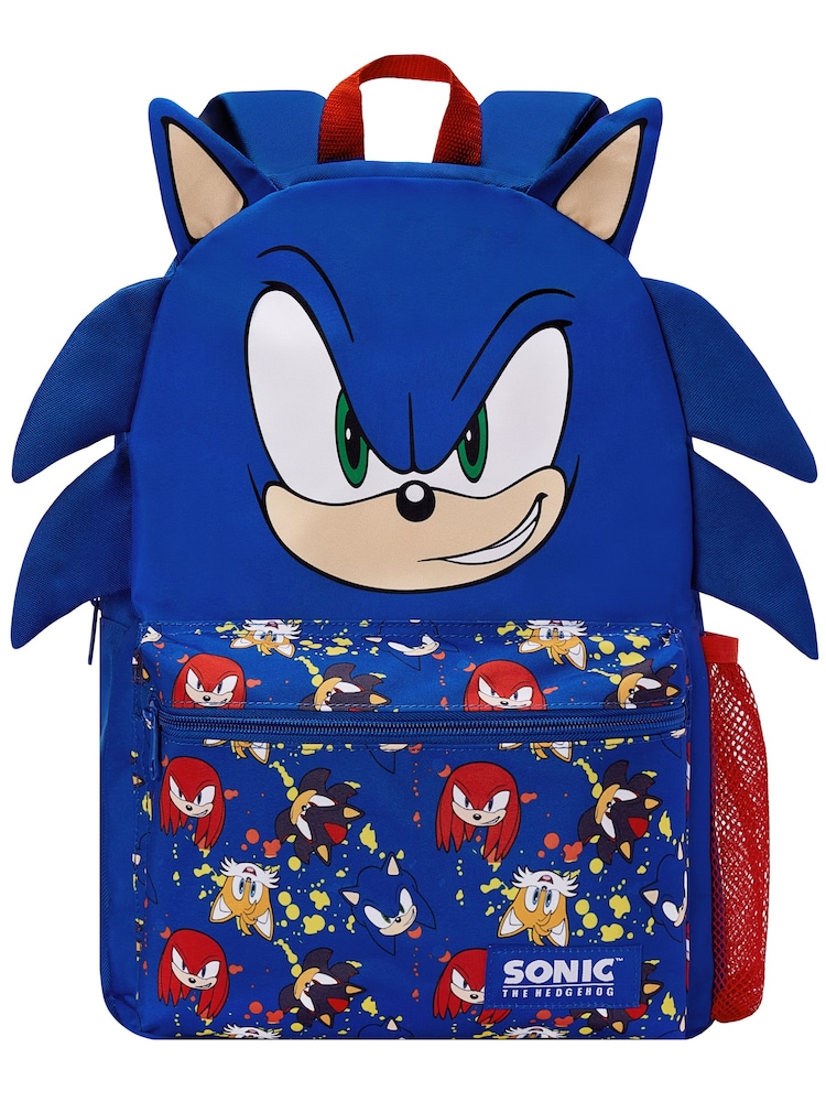 Character Blue Sonic The Hedgehog Backpack 3D Ears - Image 1 of 9