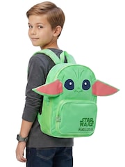 Character Green Star Wars The Mandalorian Backpack Grogu With 3D Ears - Image 5 of 10