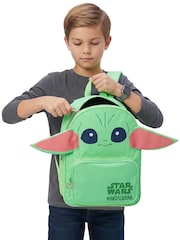 Character Green Star Wars The Mandalorian Backpack Grogu With 3D Ears - Image 7 of 10