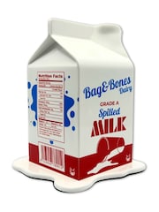 Bag & Bones White The Milk Carton Ornaments Sculpture - Image 2 of 2