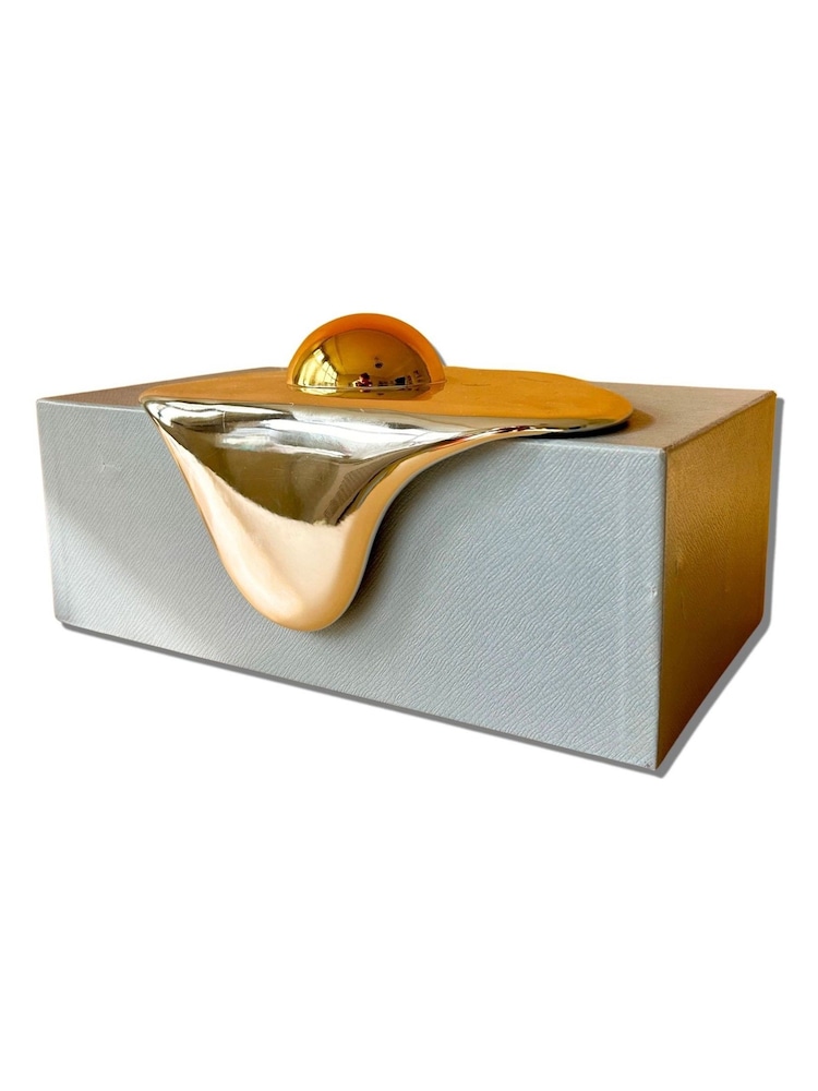 Bag & Bones Silver/Gold The Good Egg Ornaments Sculpture - Image 2 of 2