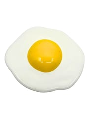 Bag & Bones White/Orange Sunny Side Up Ornaments Sculpture - Image 2 of 2