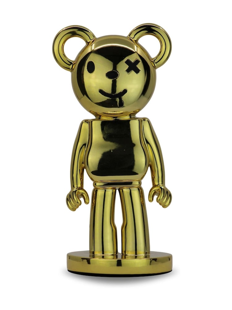 Bag & Bones Gold BearMouse Ornaments Sculpture - Image 2 of 2
