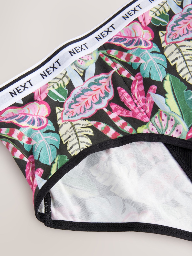 Rosa intenso con estampado - Pack de 2 braguitas menstruales para flujo abundante - Imagen 11 de 11