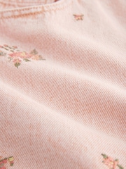 Pink Turn Up Embroidered 100% Cotton Shorts - Image 6 of 7