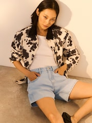 Bleach 100% Cotton Rigid Denim Shorts - Image 2 of 8