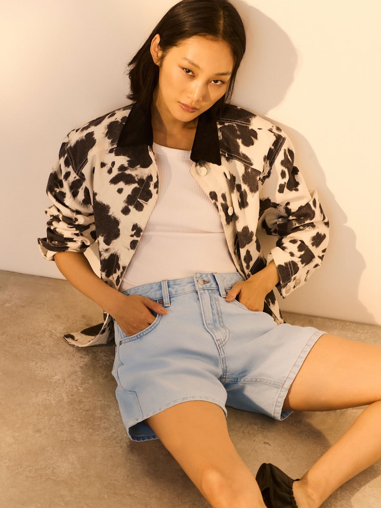 Bleach 100% Cotton Rigid Denim Shorts - Image 2 of 8