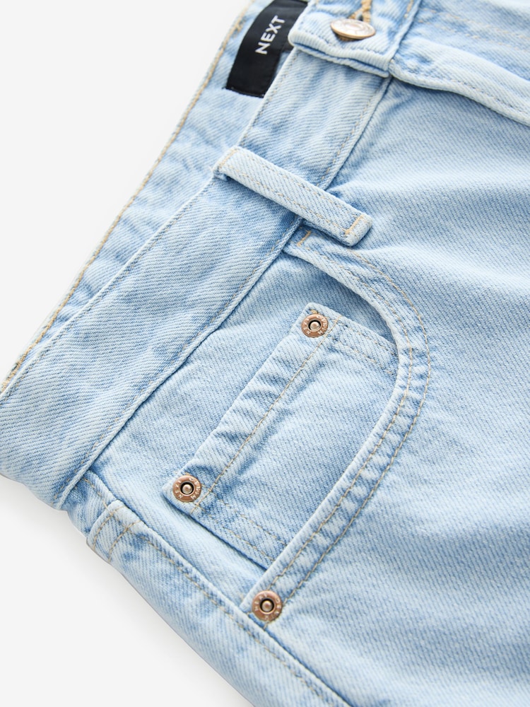 Bleach 100% Cotton Rigid Denim Shorts - Image 8 of 8