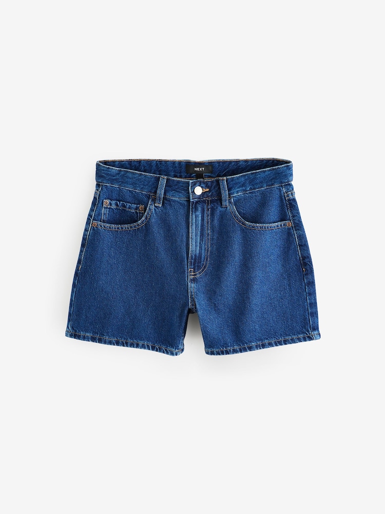 Dark Wash Rigid Denim Shorts - Image 5 of 7