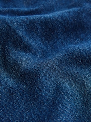 Dark Wash 100% Cotton Rigid Denim Shorts - Image 6 of 7