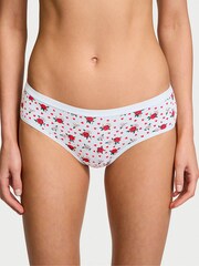 Victoria's Secret Blue Floral Heart Hipster Knickers - Image 1 of 3