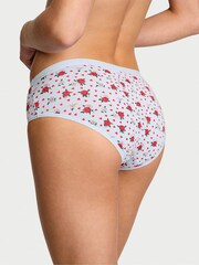Victoria's Secret Blue Floral Heart Hipster Knickers - Image 2 of 3