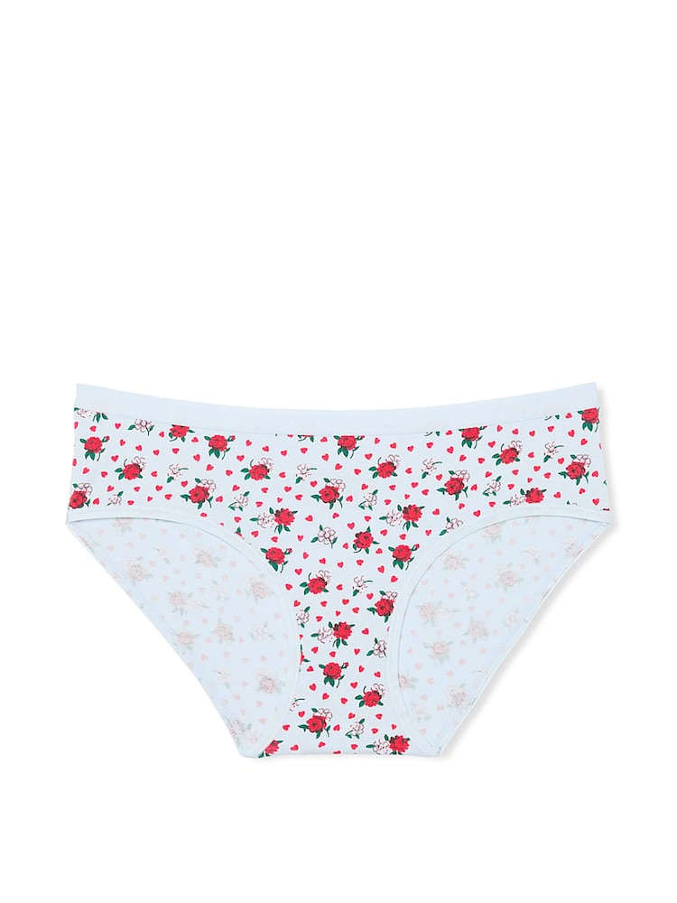 Victoria's Secret Blue Floral Heart Hipster Knickers - Image 3 of 3