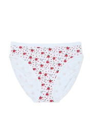 Victoria's Secret Blue Floral Heart Brief Knickers - Image 3 of 3