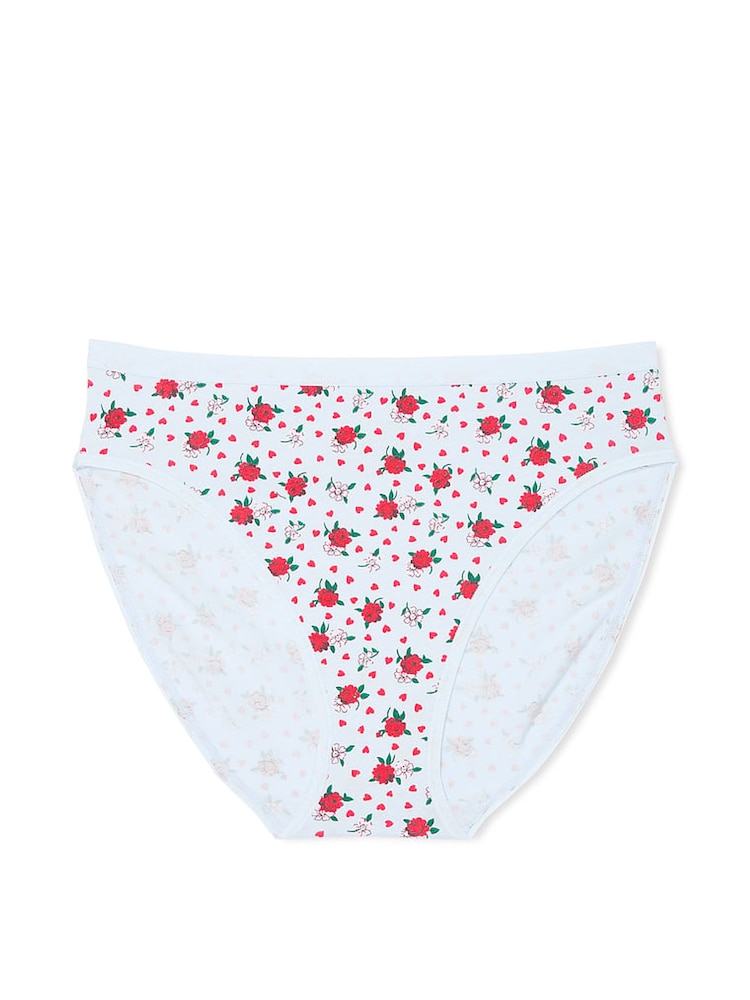 Victoria's Secret Blue Floral Heart Brief Knickers - Image 3 of 3