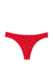 Victoria's Secret Lipstick Red Mini Hearts Thong Knickers - Image 3 of 3