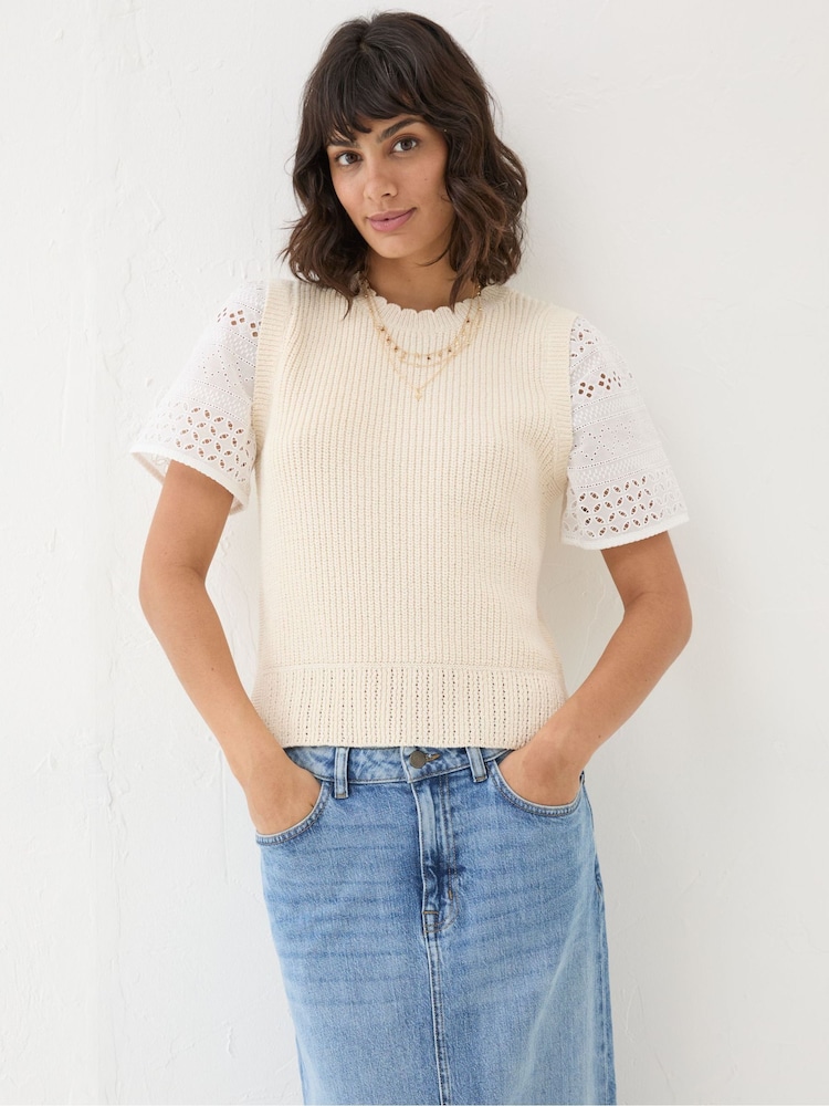 FatFace Ivory Lia 2 in 1 Tank - Image 1 of 5