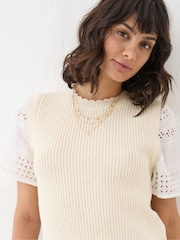 FatFace Ivory Lia 2 in 1 Tank - Image 3 of 5