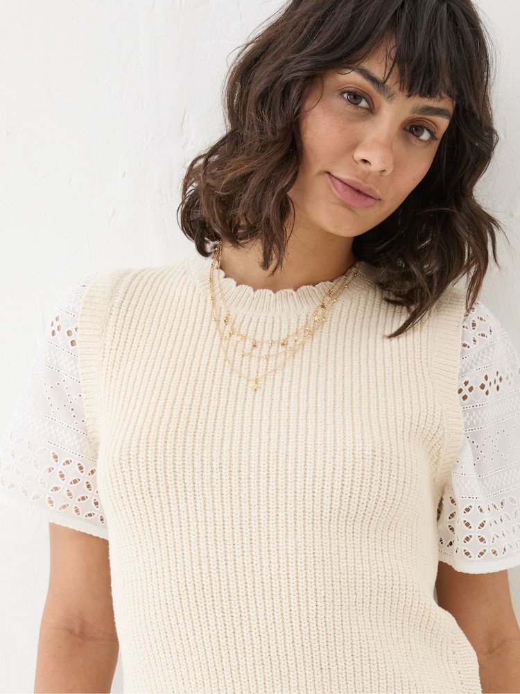FatFace Ivory Lia 2 in 1 Tank - Image 3 of 5
