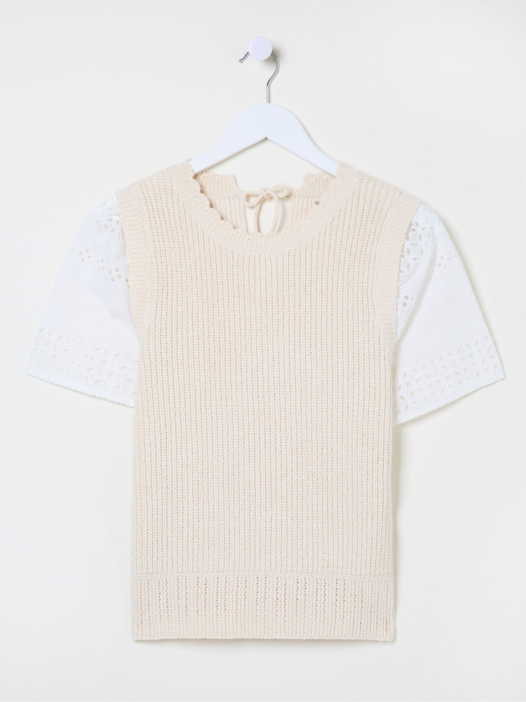 FatFace Ivory Lia 2 in 1 Tank - Image 5 of 5